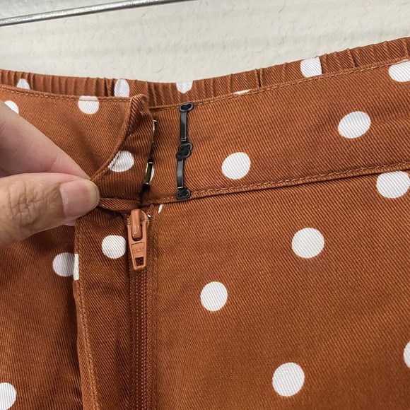 Anthropologie Pants Womens M Polkadot OB1167921 Wide Leg Pleated Isobel trousers - Picture 3 of 10